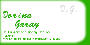 dorina garay business card